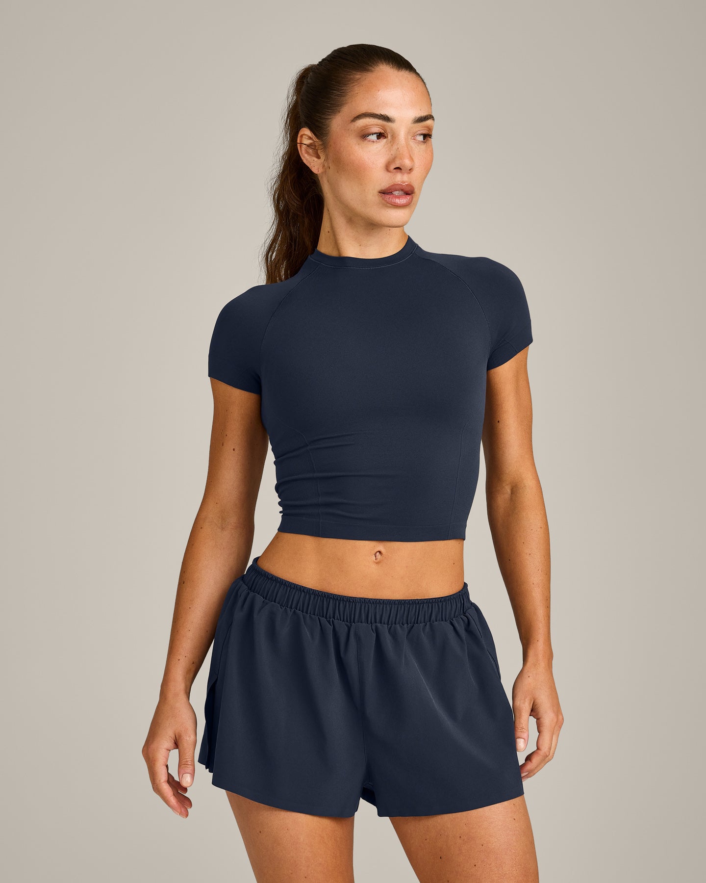 Oner Seamless Fitted Top | Light True Blue