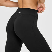 SoftMotion™ Flared Bottoms with White Logo | Black