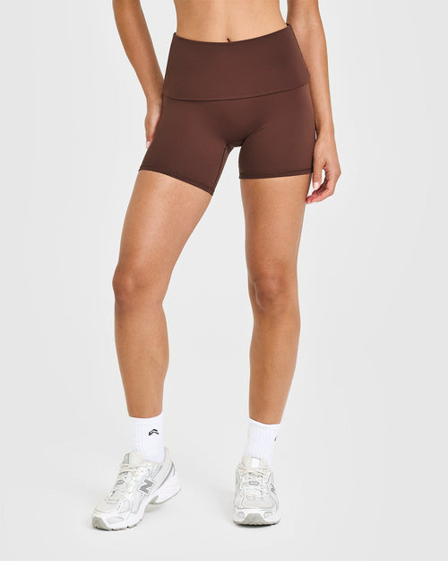 Oner Modal SoftMotion™ Fold Over Shorts 6" | Espresso Brown