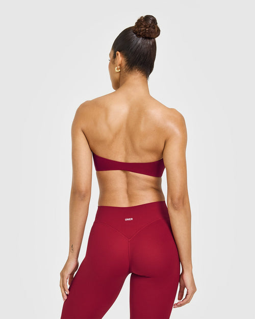 UnifiedMove™ Micro Bandeau Bralette | Ruby Red