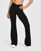 Unified Wrap Flared Bottoms White Logo | Black