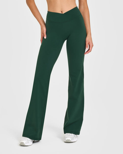 Oner Modal Unified Wrap Flared Bottoms | Racing Green
