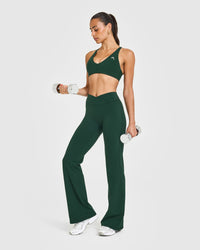 Unified Wrap Flared Bottoms | Racing Green