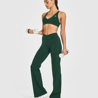 Unified Wrap Flared Bottoms | Racing Green