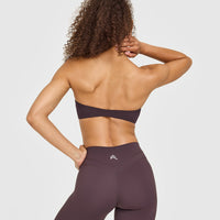 Unified Micro Bandeau Bralette | Dark Umber Brown