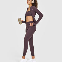 Unified Micro Bandeau Bralette | Dark Umber Brown