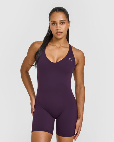 Unified Scoop Back All In One 6" | Blackberry Purple