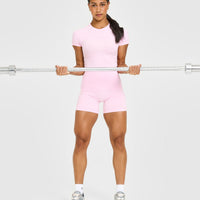 Go To Seamless Fitted Top | Chalk Pink