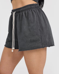 Raw Lounge Oversized Shorts | Coal