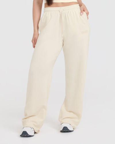 Raw Lounge Wide Leg Joggers | Off White