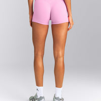SoftMotion™ Mid Rise Micro Shorts 4" New Branding | Rose Pink