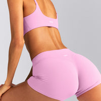 SoftMotion™ Mid Rise Micro Shorts 4" New Branding | Rose Pink
