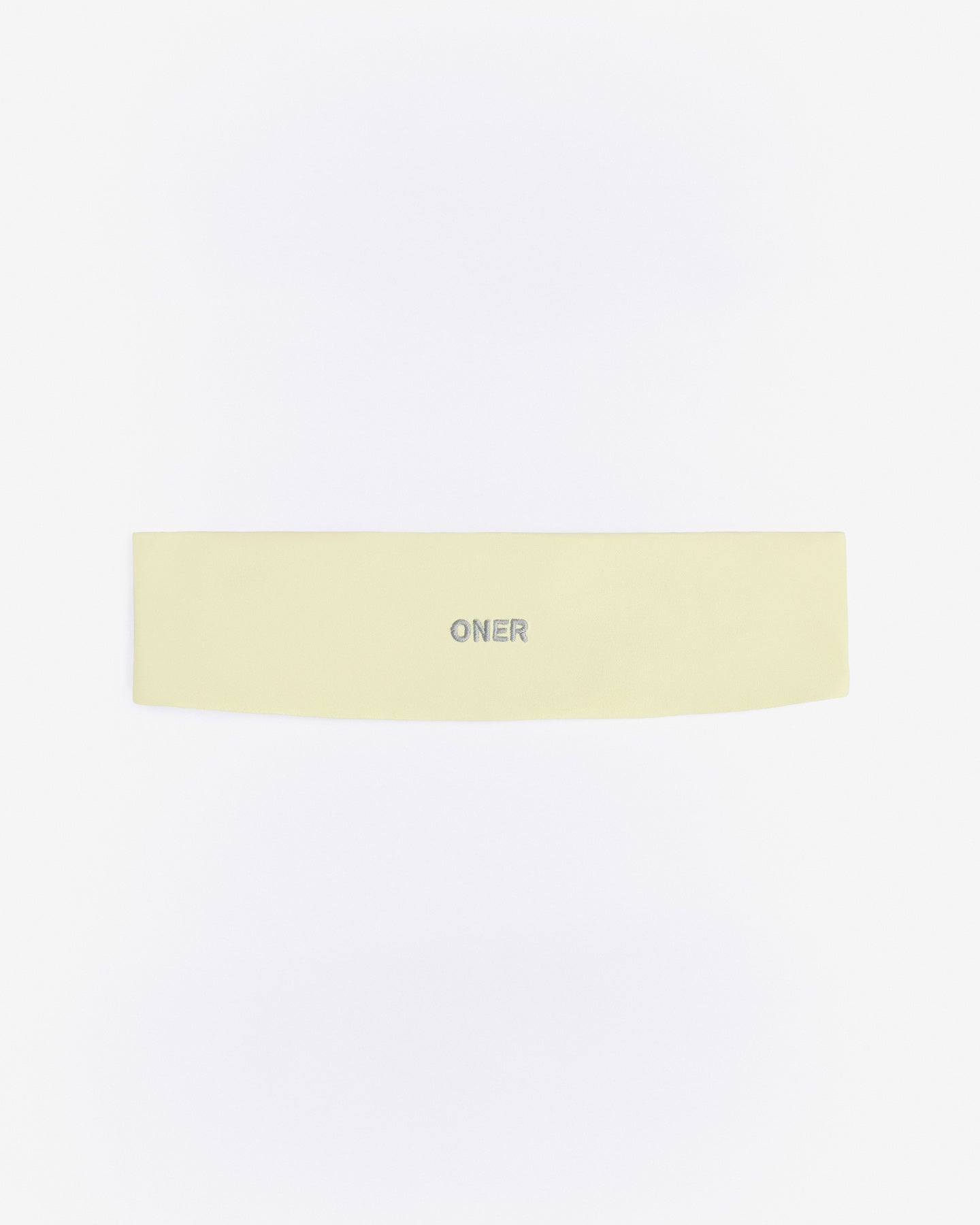 SoftMotion™ Headband with Grey Logo | Pastel Yellow