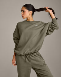 Foundations All Season Crew Neck Sweatshirt | Alpine Green
