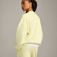 Foundations All Season Crew Neck Sweatshirt | Pastel Yellow