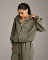 Foundations All Season Zip Through Hoodie | Alpine Green