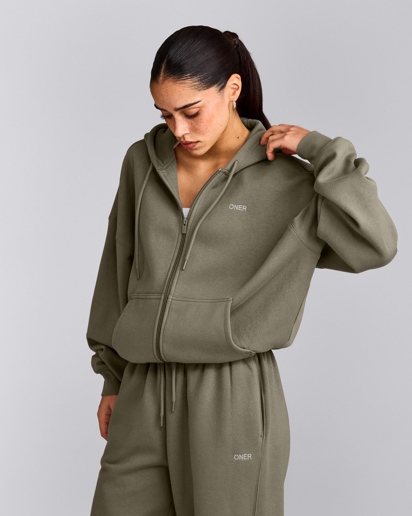 Foundations All Season Zip Up Hoodie | Alpine Green