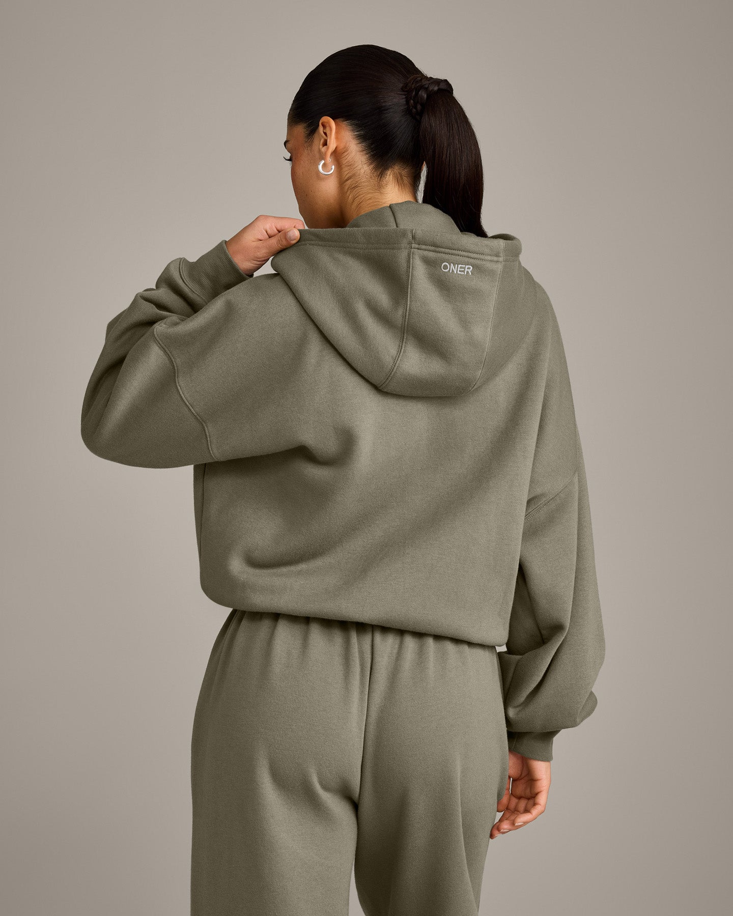 Foundations All Season Zip Through Hoodie | Alpine Green
