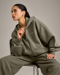 Foundations All Season Zip Through Hoodie | Alpine Green