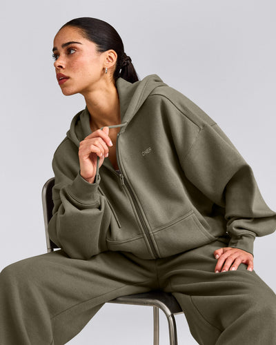Foundations All Season Zip Up Hoodie | Alpine Green