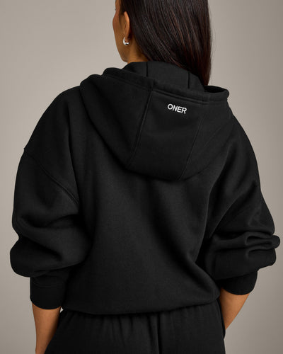 Foundations All Season Zip Through Hoodie | Black