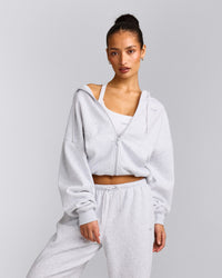 Foundations All Season Zip Up Hoodie | Grey Marl