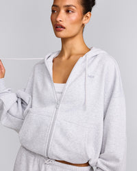 Foundations All Season Zip Up Hoodie | Grey Marl