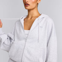 Foundations All Season Zip Up Hoodie | Grey Marl