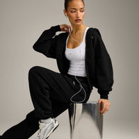 Mellow™ Rib Racer Back Vest with Built in Bra Shelf | White