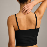 Oner At Home Night Strappy Mid Vest | Black
