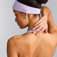 SoftMotion™ Headband with Grey Logo | Lavender Purple