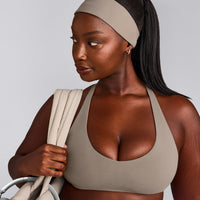 SoftMotion™ Headband with Grey Logo | Minky