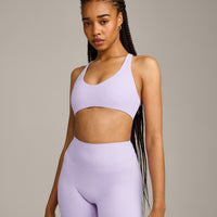 SoftMotion™ Bralette with Grey Logo | Lavender Purple