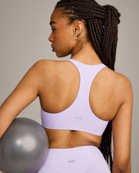 SoftMotion™ Bralette with Grey Logo | Lavender Purple