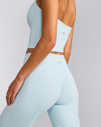 SoftMotion™ Straight Leg Pants with Grey Logo | Cloud Blue