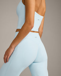 SoftMotion™ Straight Leg Bottoms with Grey Logo | Cloud Blue