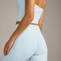 SoftMotion™ Straight Leg Bottoms with Grey Logo | Cloud Blue