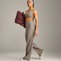 SoftMotion™ Straight Leg Bottoms with Grey Logo | Minky