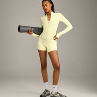 SoftMotion™ Jacket with Grey Logo | Pastel Yellow