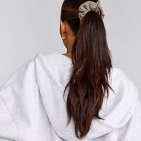 SoftMotion™ Scrunchie with Grey Logo | Minky