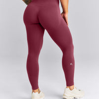 EnhanceLift™ Seamless High Rise Leggings New Branding | Burnt Maroon Red