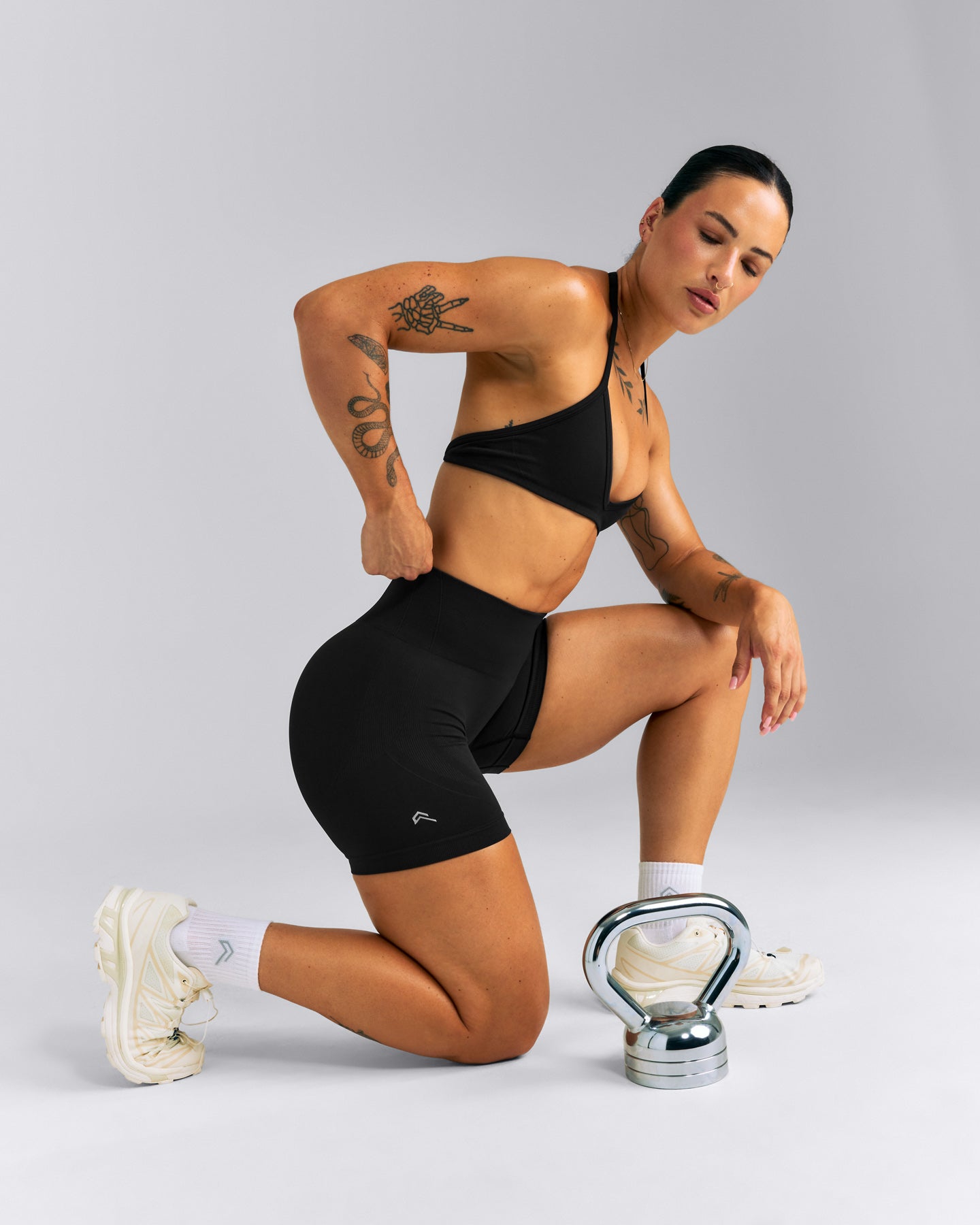 EnhanceLift™ Seamless High Rise Shorts New Branding | Black