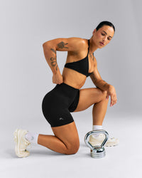 EnhanceLift™ Seamless High Rise Shorts New Branding | Black
