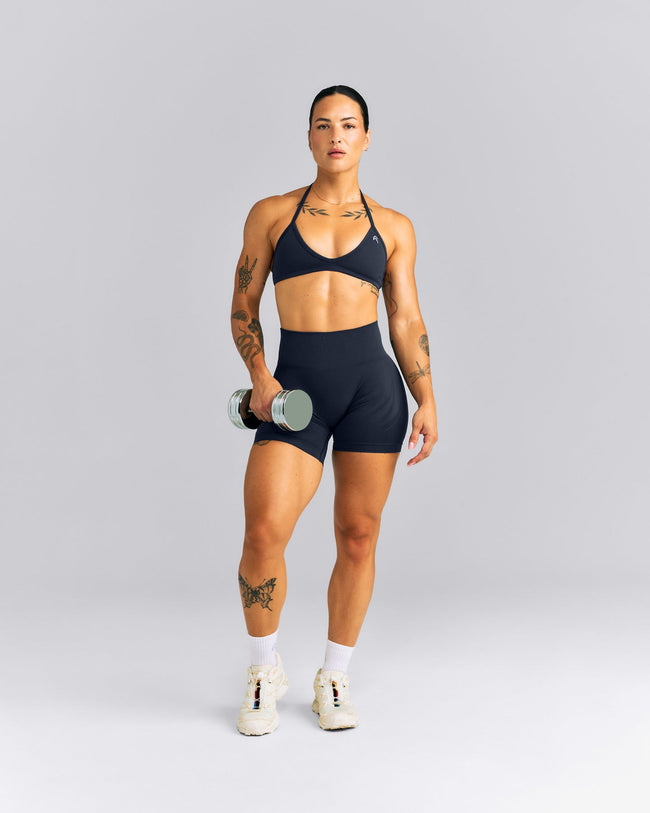 EnhanceLift™ Seamless High Rise Shorts New Branding | True Blue