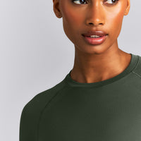 Oner Seamless Fitted Long Sleeve Top New Branding | Dark Khaki