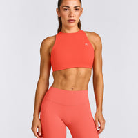 EasyLift™ High Neck Sports Bra | Hyper Orange
