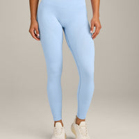 EnhanceLift™ Seamless Leggings with Grey Logo | Powdered Blue
