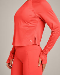 PrecisionMove™ Long Sleeve Top | Coral
