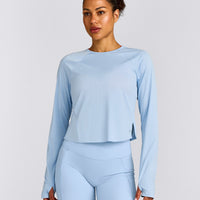 PrecisionMove™ Long Sleeve Top | Powdered Blue