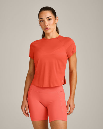 PrecisionMove™ Short Sleeve Top | Coral